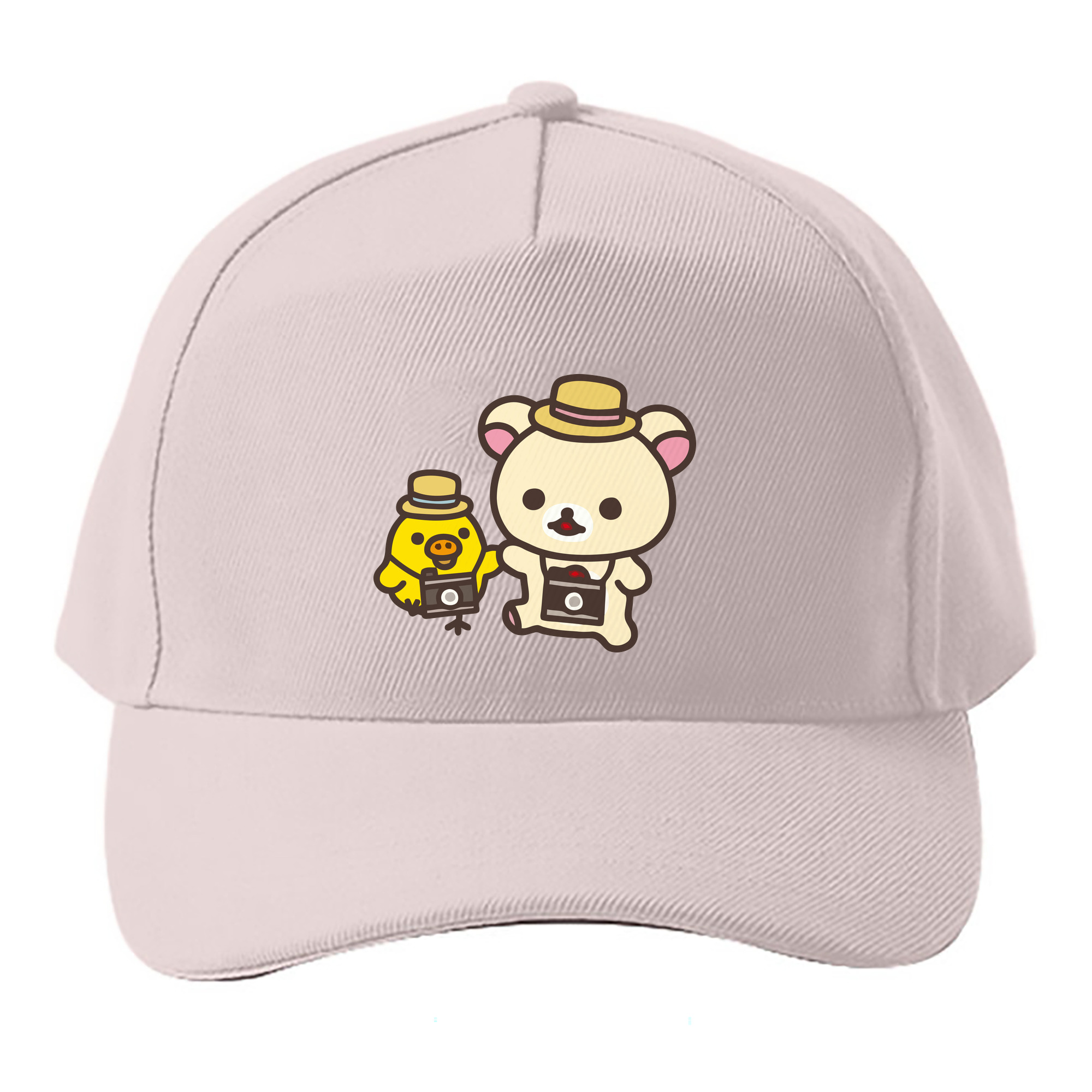 （画像用） リラックマ リラックマ キイロイトリ Rilakkuma Korilakkuma Kiiroitori ベースボールキャップ 綿100％ 男女兼用 帽子 スポーツ